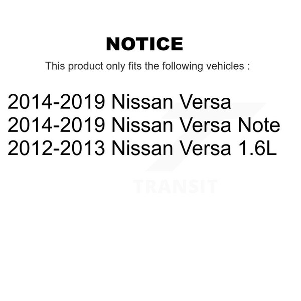 Front Strut And 72 Link Kit For Nissan Versa Note